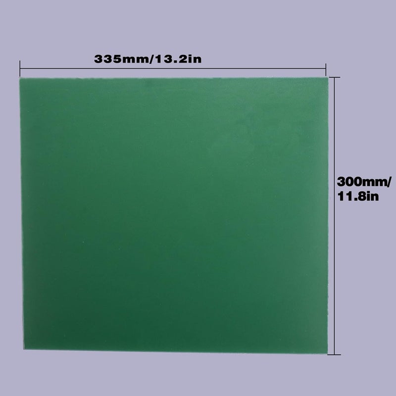 Ciwenkai FR4 Epoxy-Sheet Resin Glass-Fiber Insulation-Plate - 335X300X3.0MM Green - Image 2